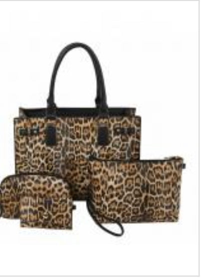Leopard Handbag Set