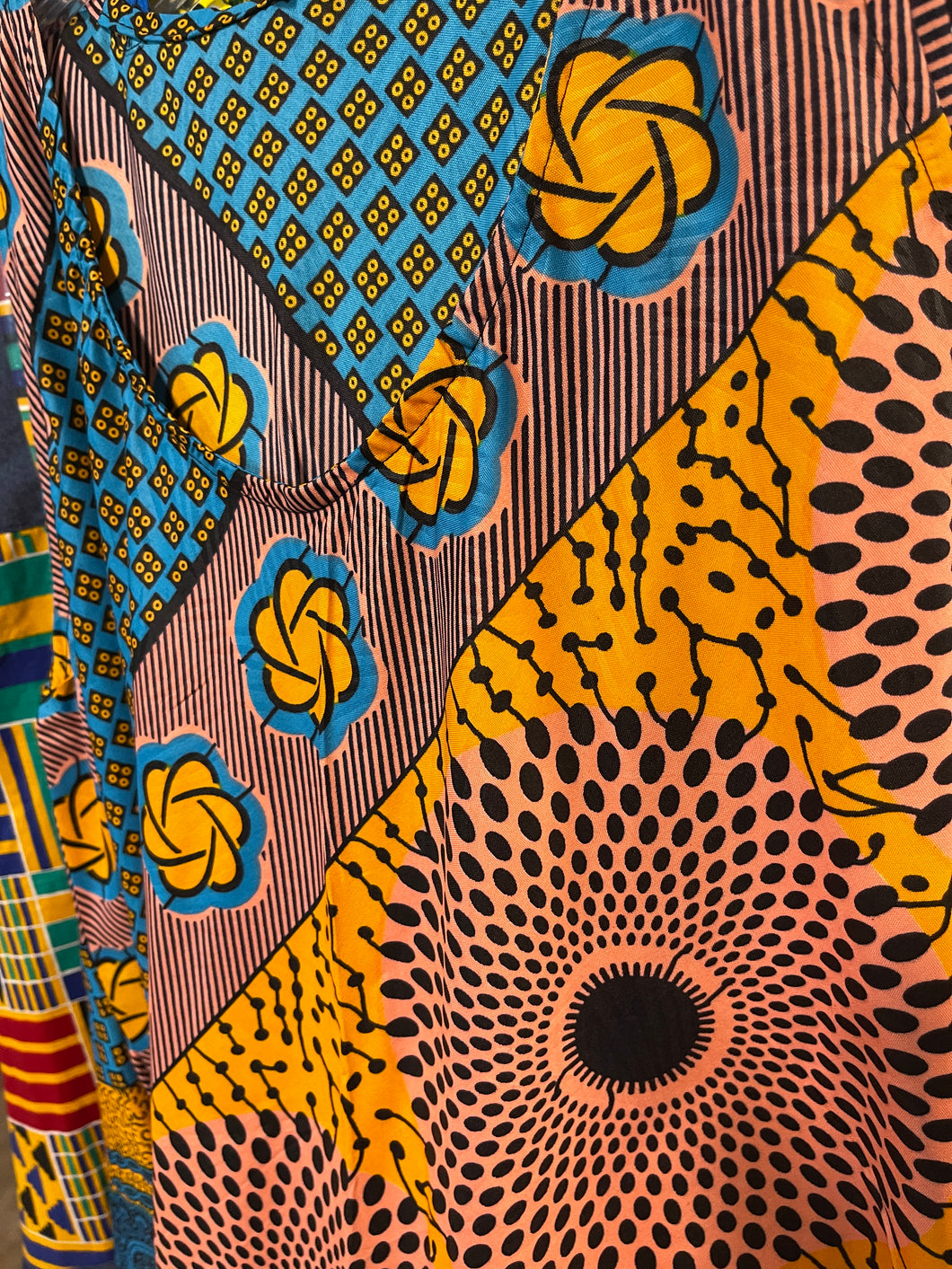 Africa Print Umbrella Dress