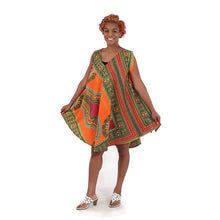 Load image into Gallery viewer, Traditional Print Poncho Dress
