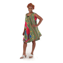 Load image into Gallery viewer, Traditional Print Poncho Dress
