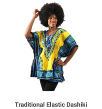 Load image into Gallery viewer, Traditional Elastic Dashiki
